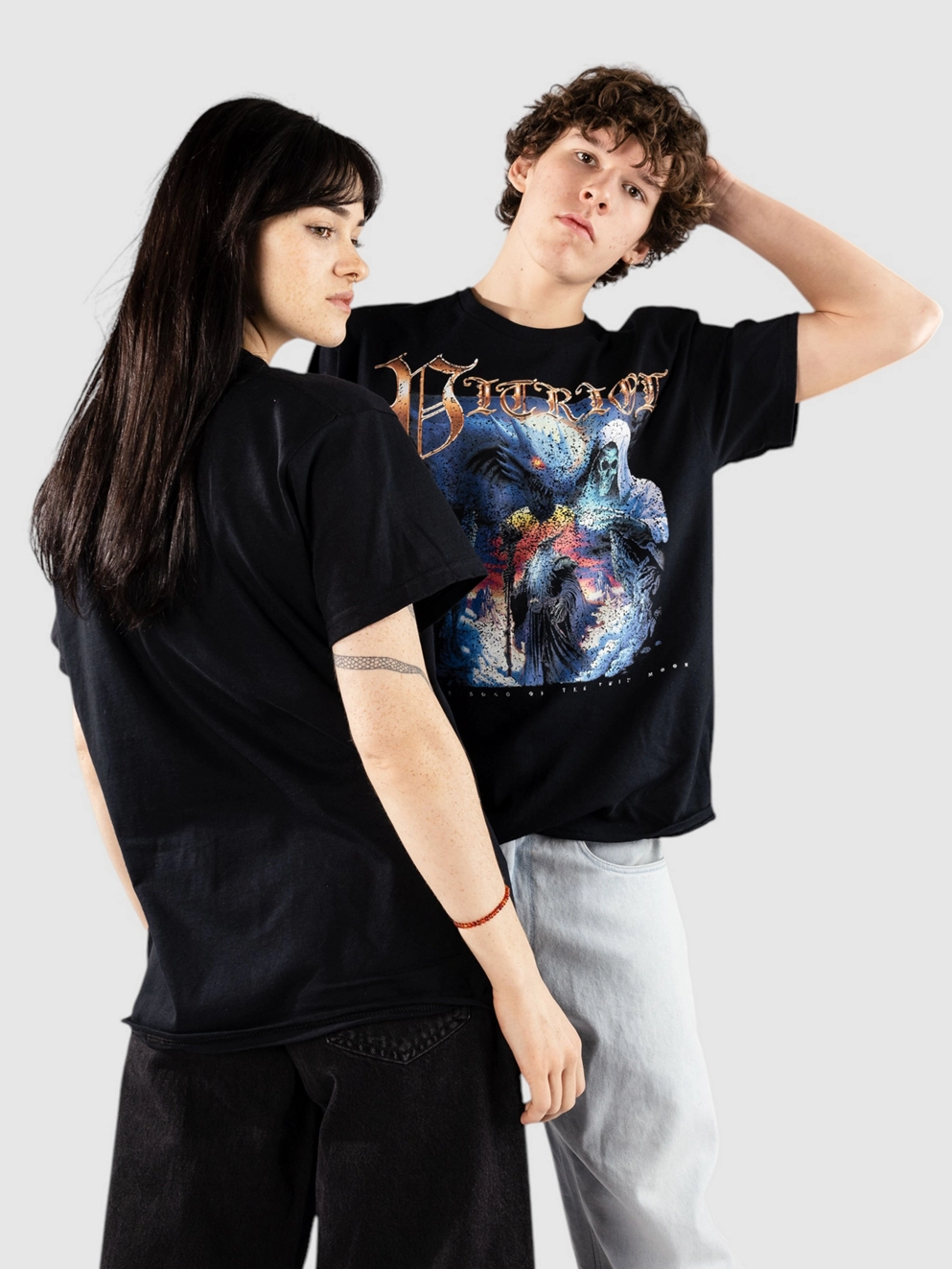 Vitriol Twin Moon T-Shirt limo black