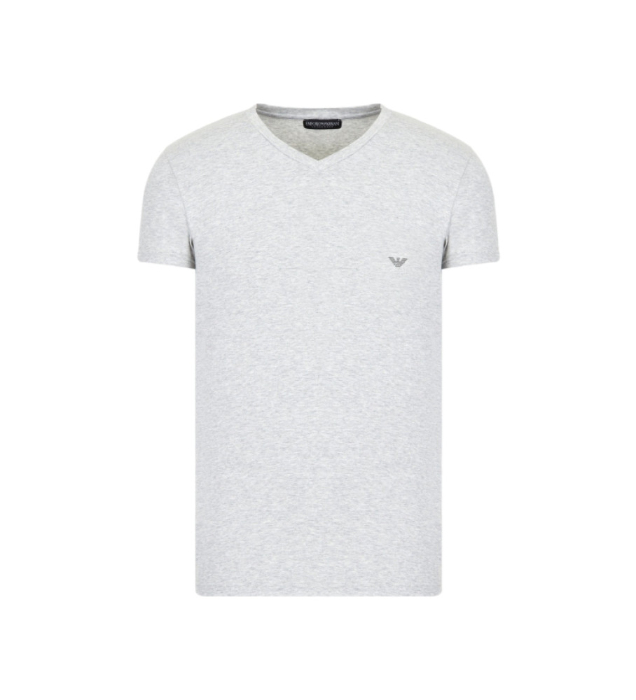 Camiseta cinza de manga curta Emporio Armani