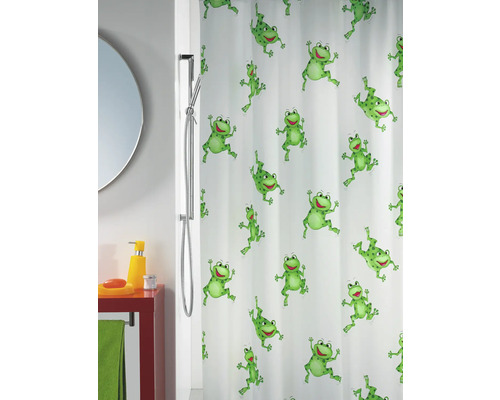 Spirella douchegordijn Frogtime groen 180 x 200 cm