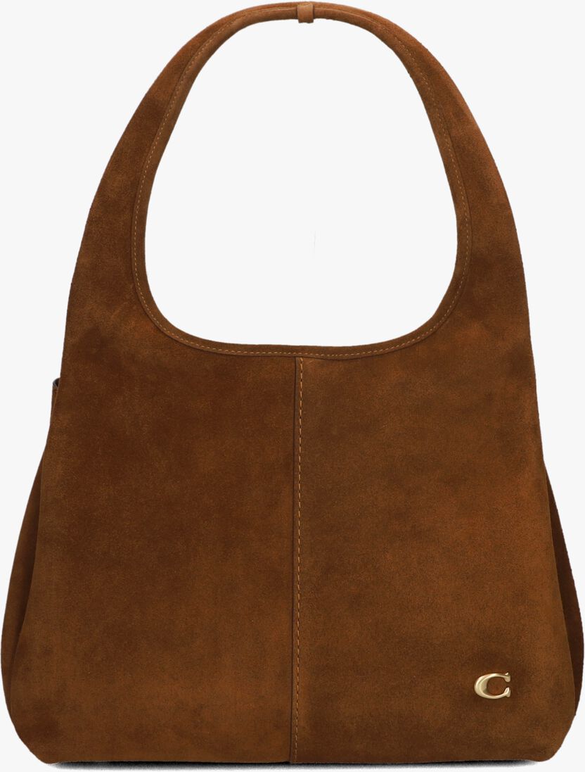 bruine coach schoudertas lana shoulder bag