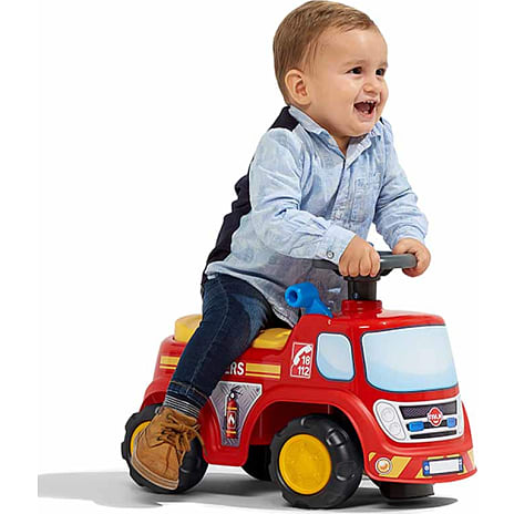 Falk Toys bandbil ride-on med opbevaringsrum, rat og horn