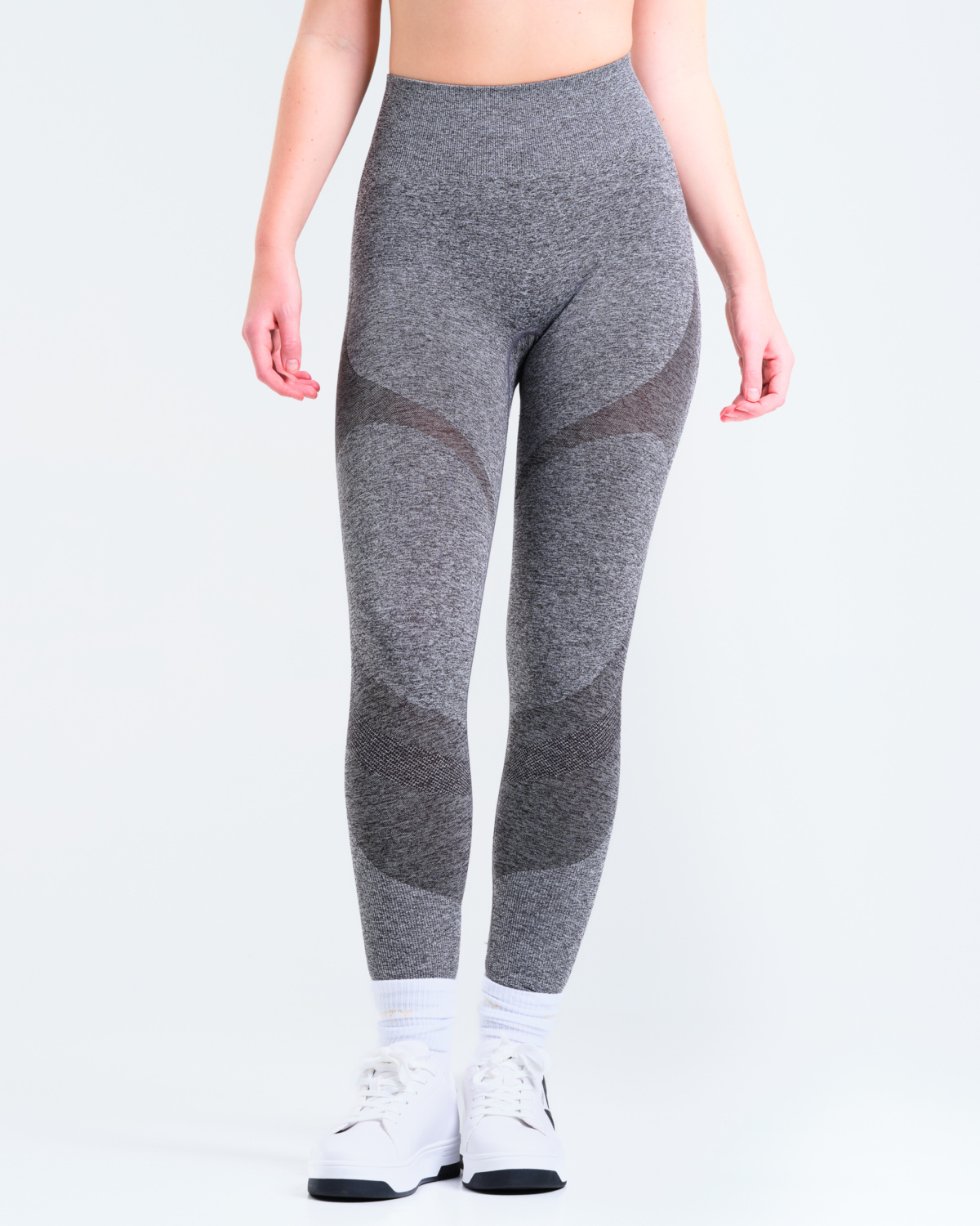 LEVITY Solar Seamless Tights Dark Grey Marl