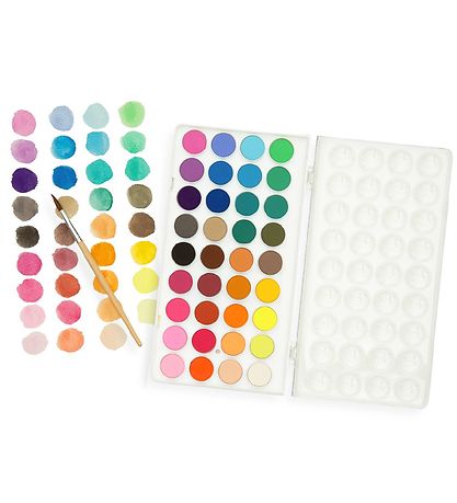 Ooly Aquarell m. Pinsel - Paint Pods - 36 st. - Bunt