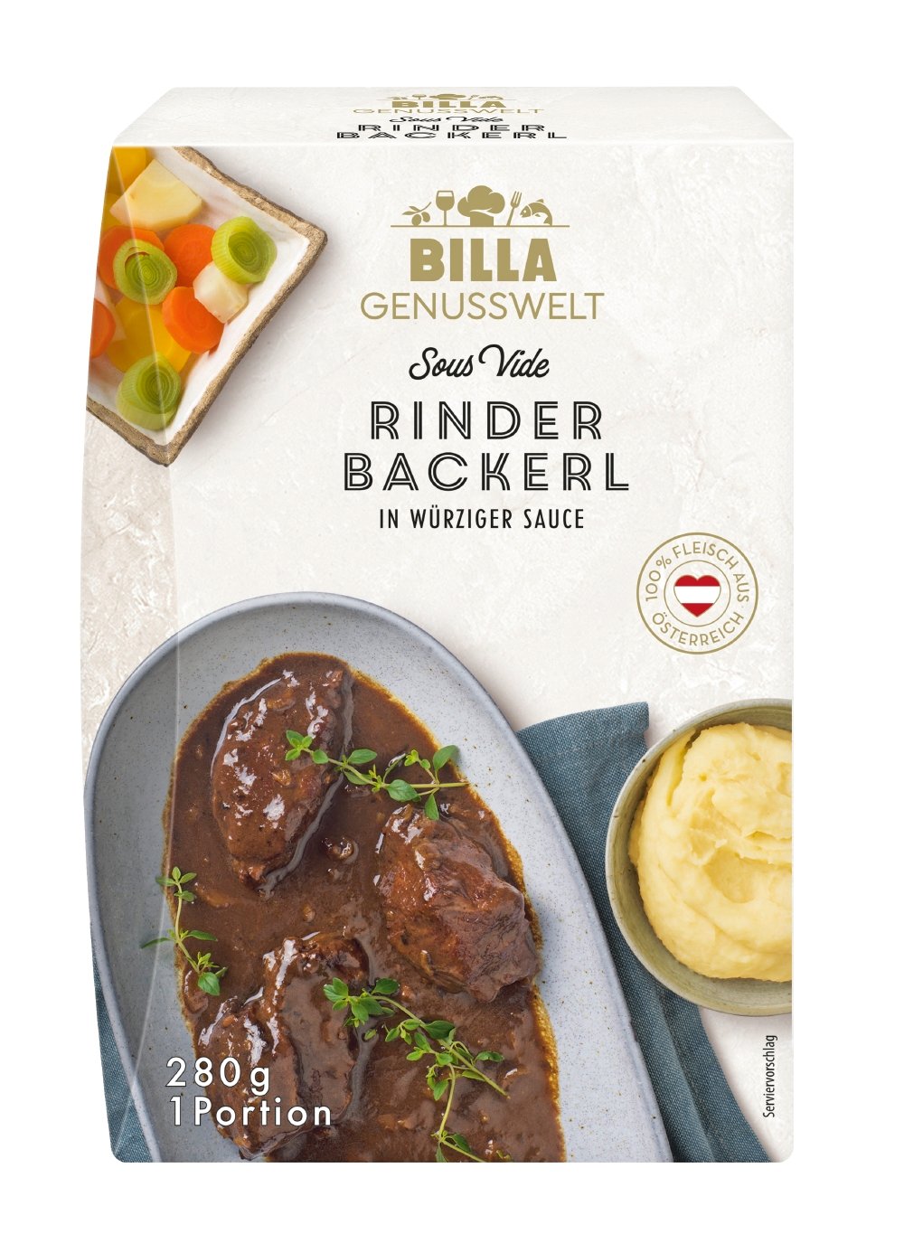 BILLA Genusswelt Rindsbackerl Sous Vide