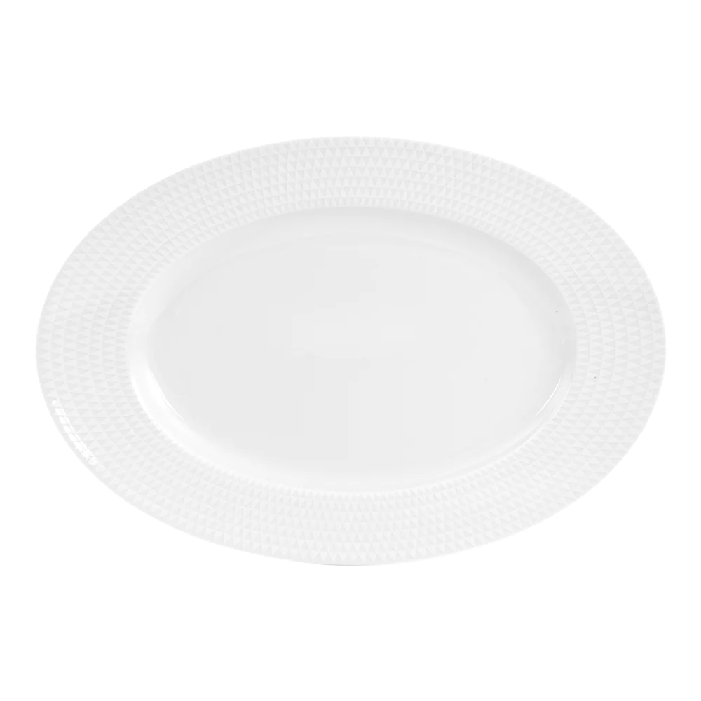 Plat ovale Nymphéa 35 cm Table passion