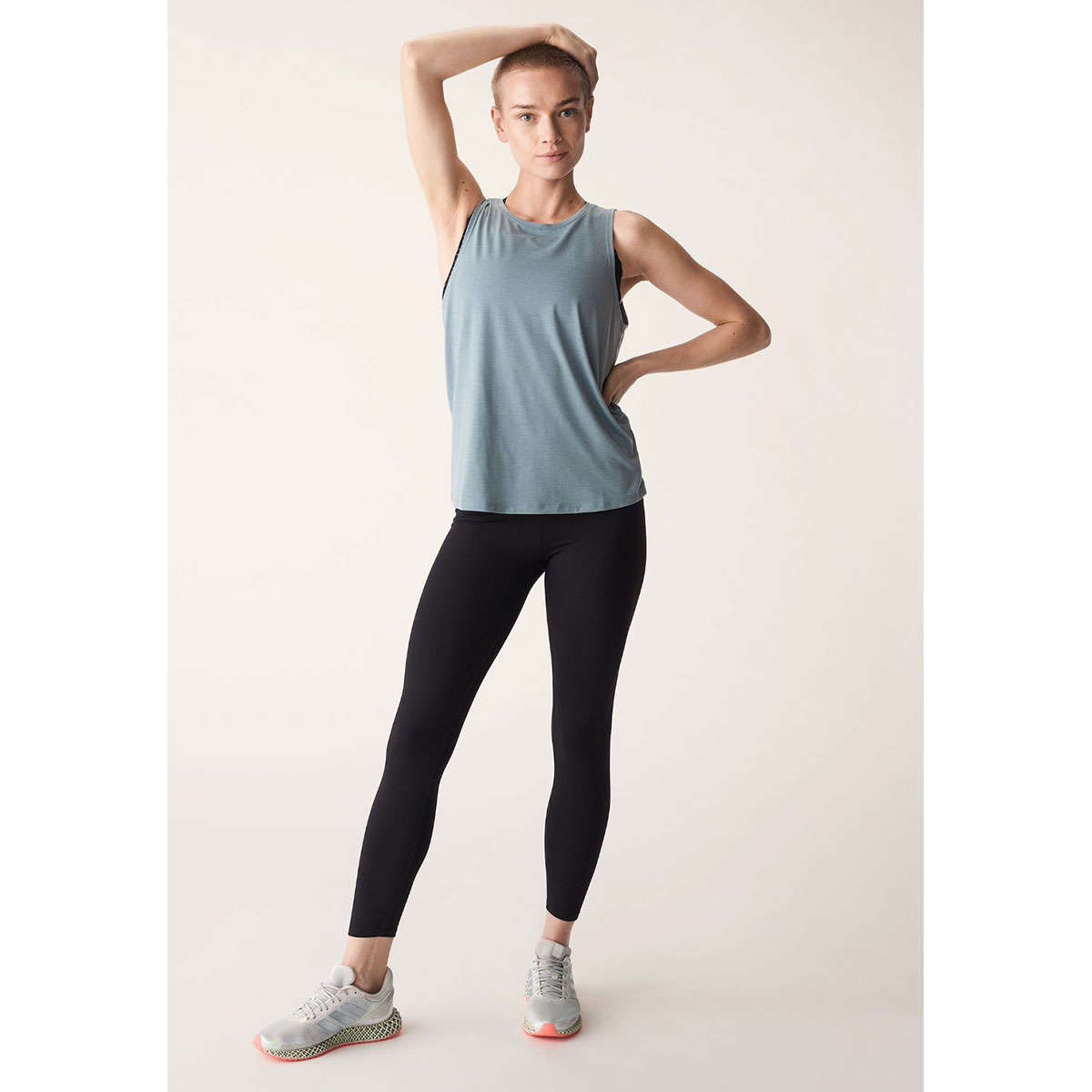 Röhnisch Split Back Hardloopshirt Zonder Mouwen Blauw Dames