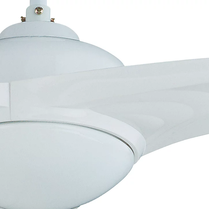 Ventilateur de plafond Linto E14 IP20 L.132xH.46cm blanc GoodHome