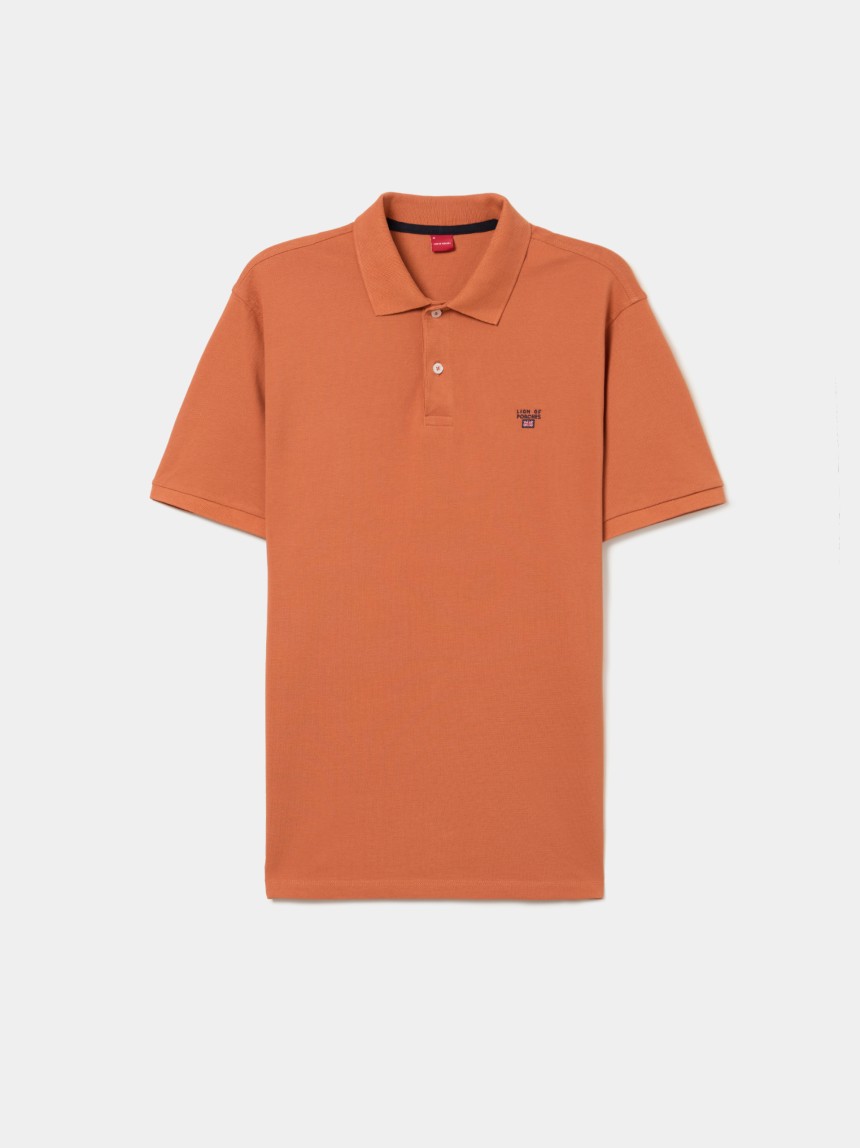 Polo piqué regular fit de algodão