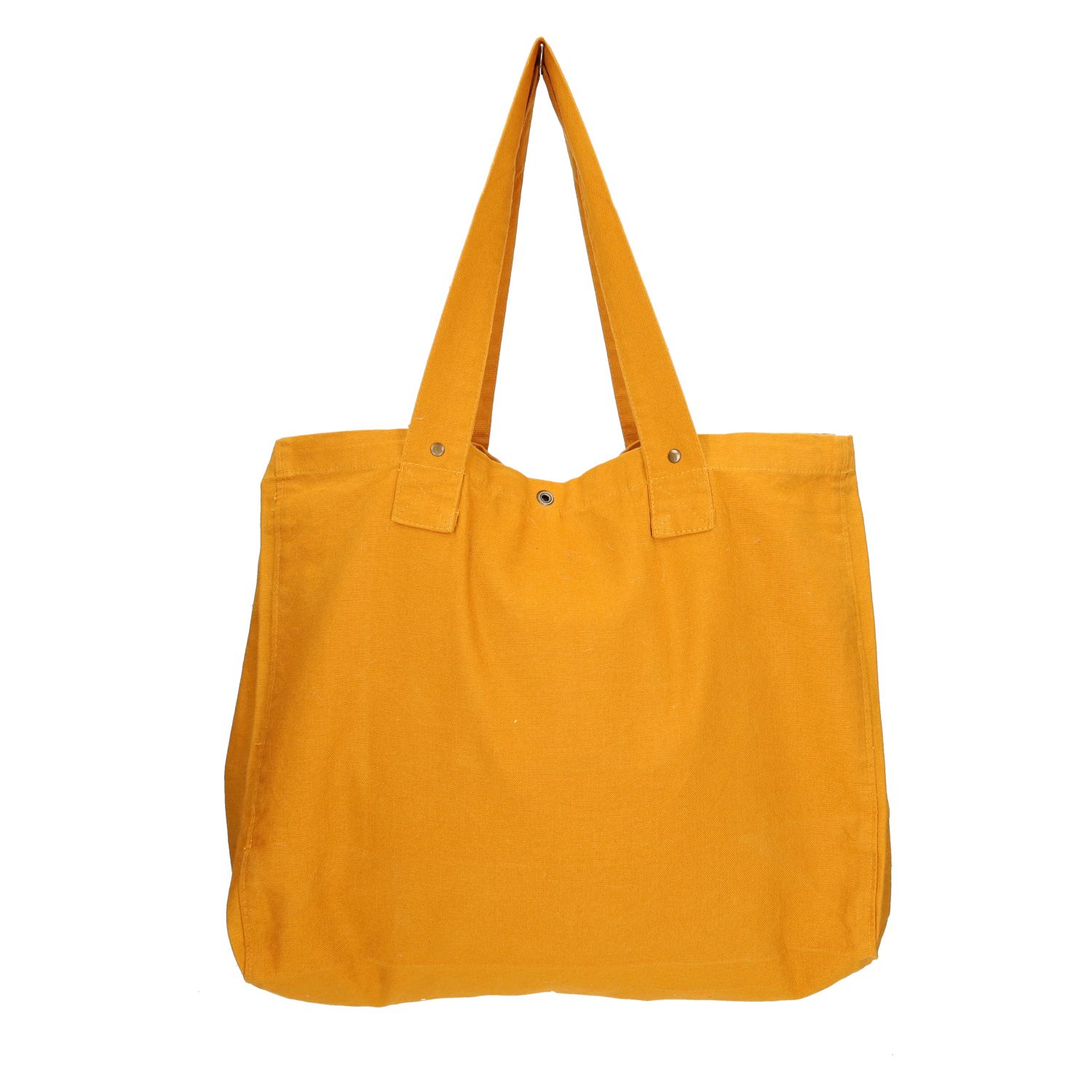 Shopper, bio-katoen, honinggeel, 38 x 22 x 44 cm