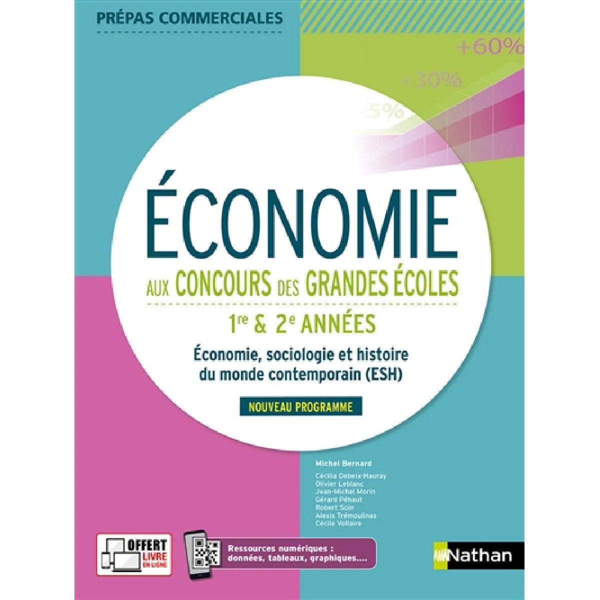 Economie aux concours des grandes écoles, 1re & 2e années : économie, sociologie et histoire du monde contemporain (ESH) : nouveau programme · Occasion