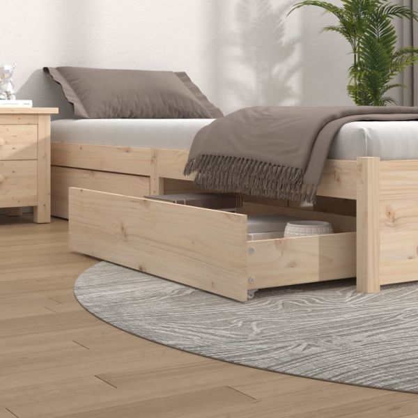Gavetas de Cama 4 Peças Madeira de Pinho Maciça - 814999