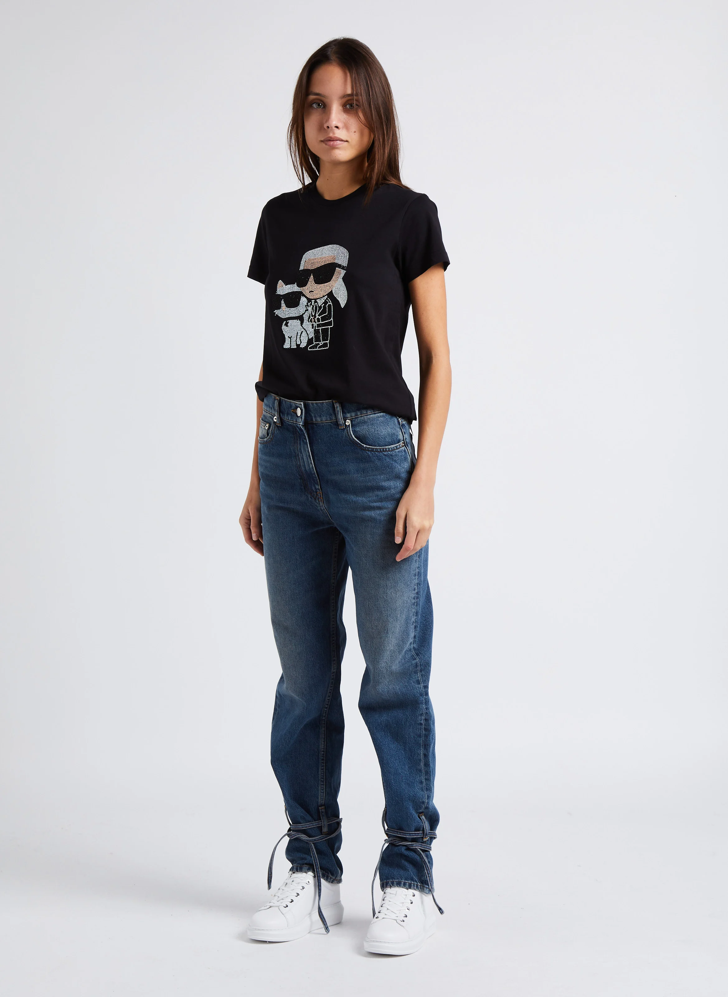 TROY - Jean droit en coton | Bleu