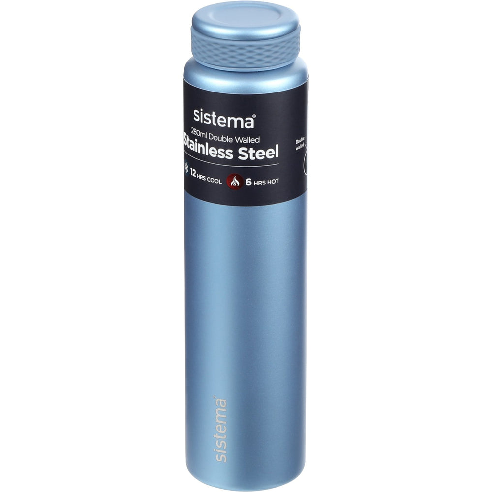 Køb Sistema Peace Blue Stainless Steel Drikkedunk 280 Ml