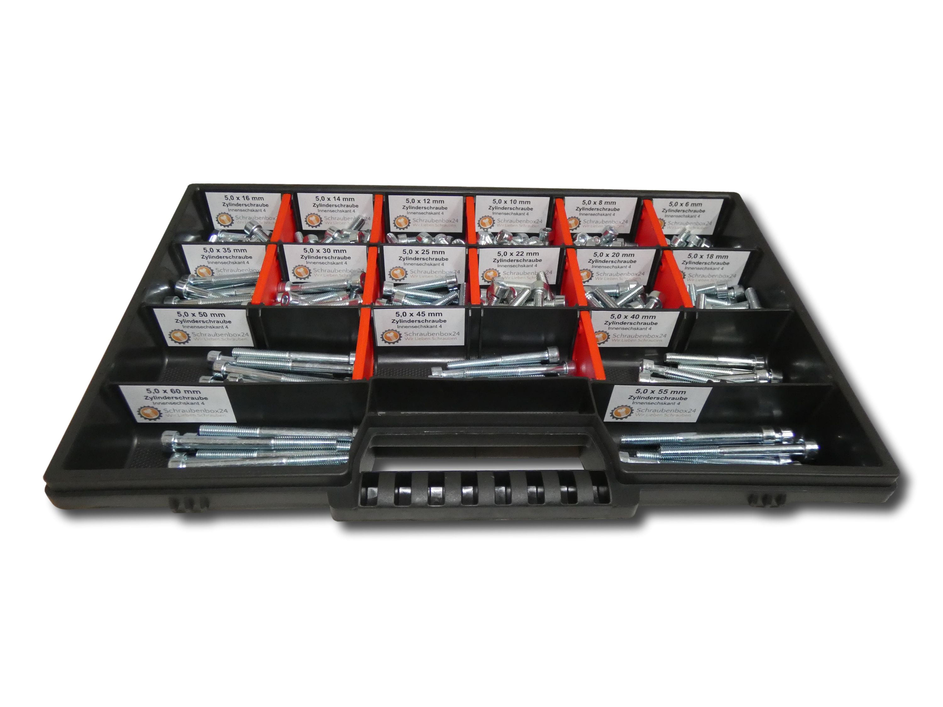 300 tlg Zylinderschrauben SortimentM5 // 6mm-60mm Schrauben Set Schraubenbox DIN 912/ISO4762 Bolzen Vollgewindeschrauben Maschinenschrauben Gewindeschrauben Zylinderkopfschrauben