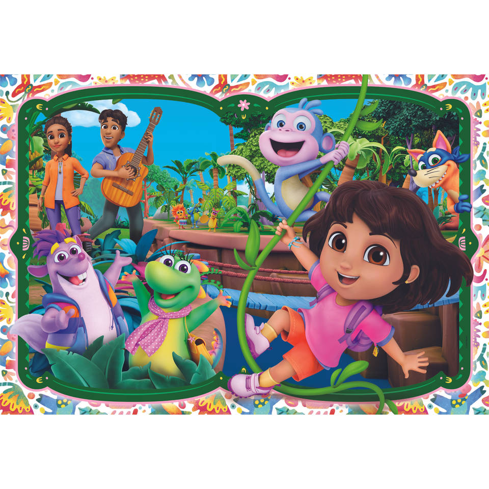 Clementoni Dora Super Color puzzel park maxi - 104 stukjes