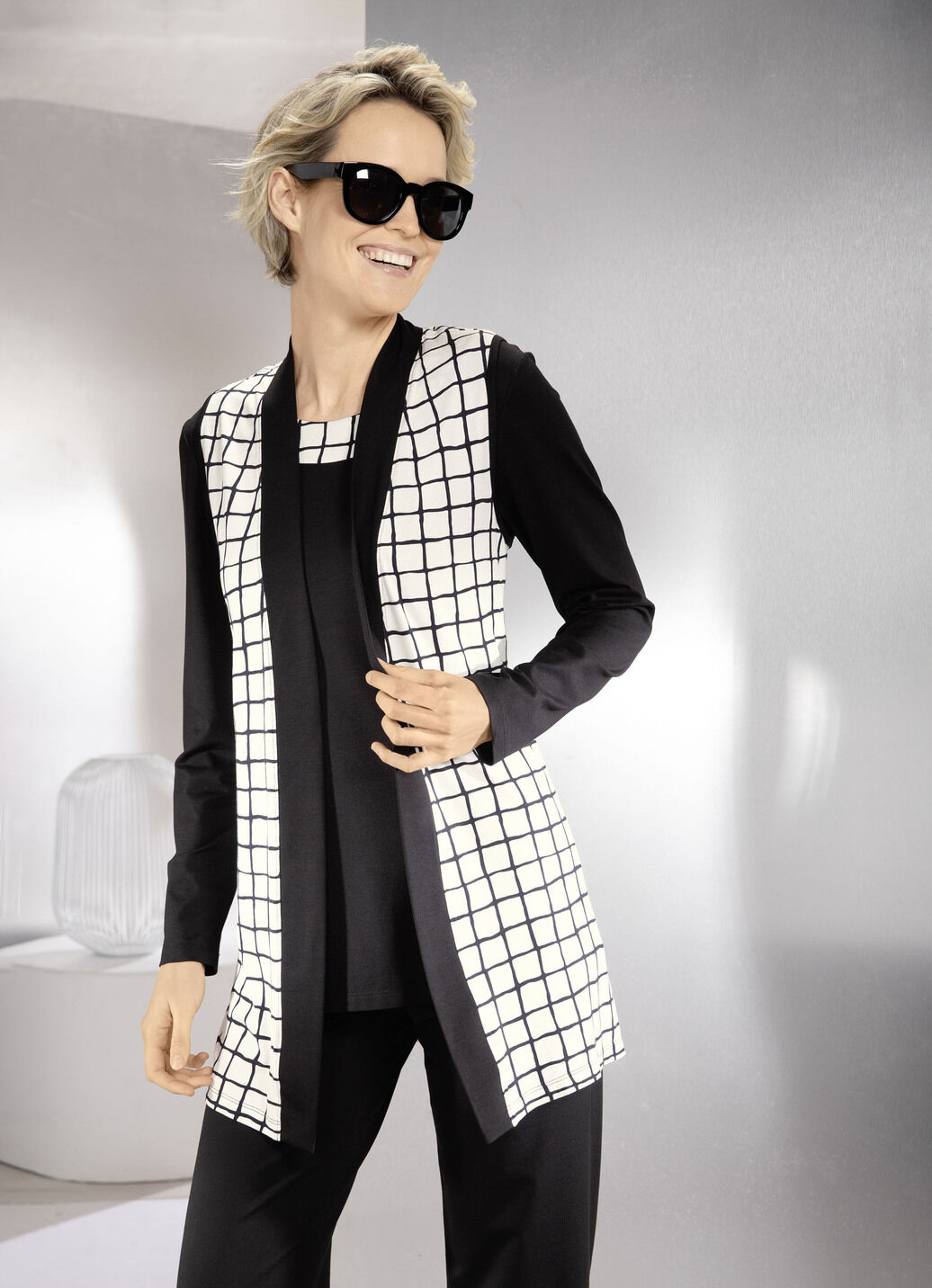 2-teiliges Set bestehend aus Weste und Shirt