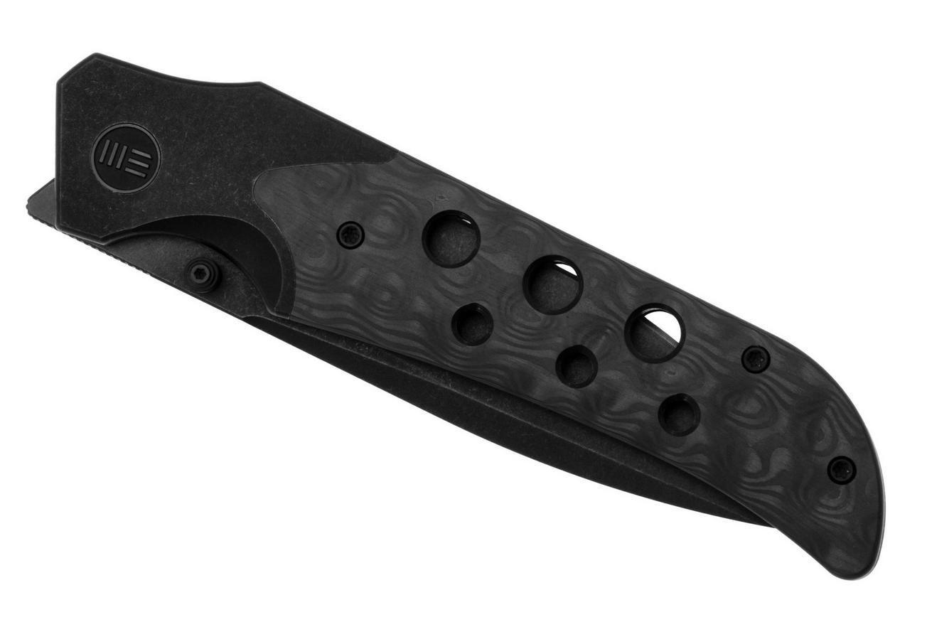 WE Knife Guthrie WE23072B-1 Blackwashed, Black Titanium Rose Carbon Inlay, zakmes, Jason Guthrie Design