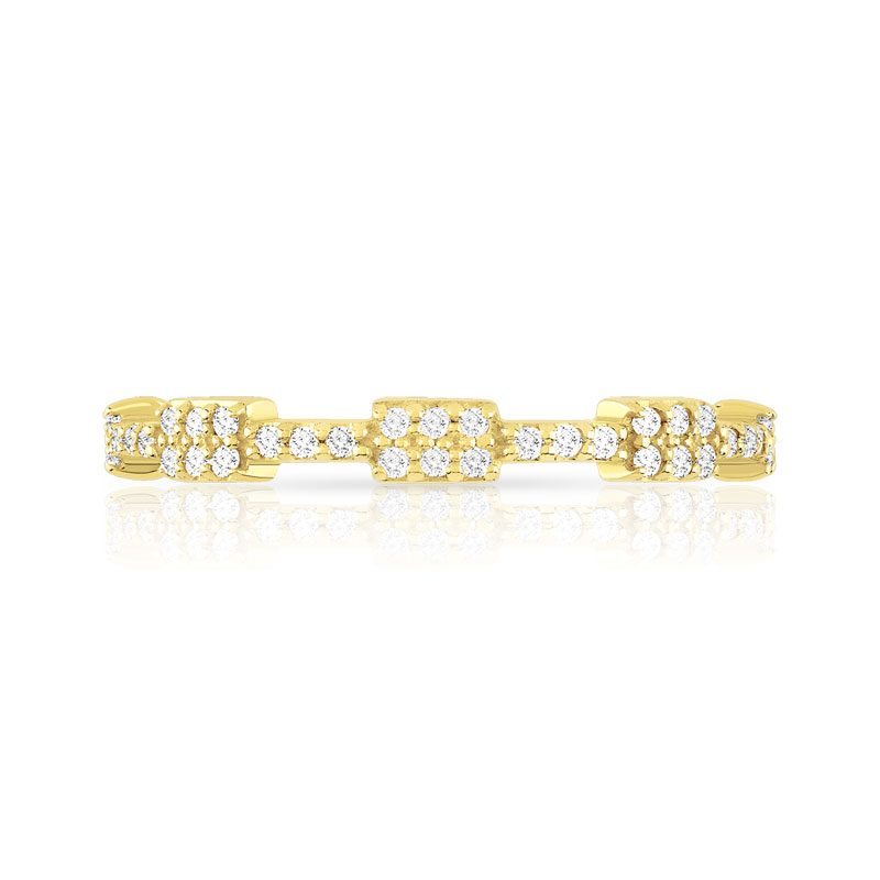 Bague or 375 jaune diamant