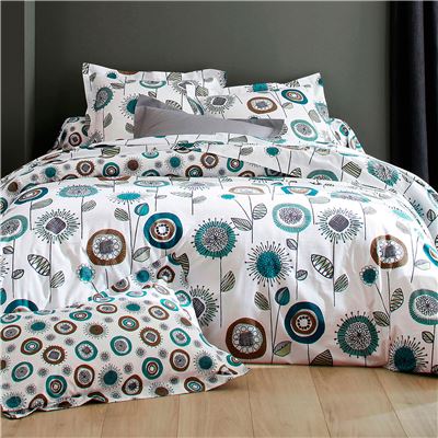 Linge de lit à fleurs - BECQUET CRÉATION