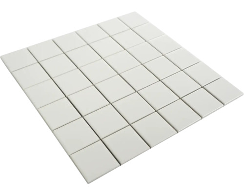 Keramisch mozaïek 29,8 x 29,8 cm wit mat