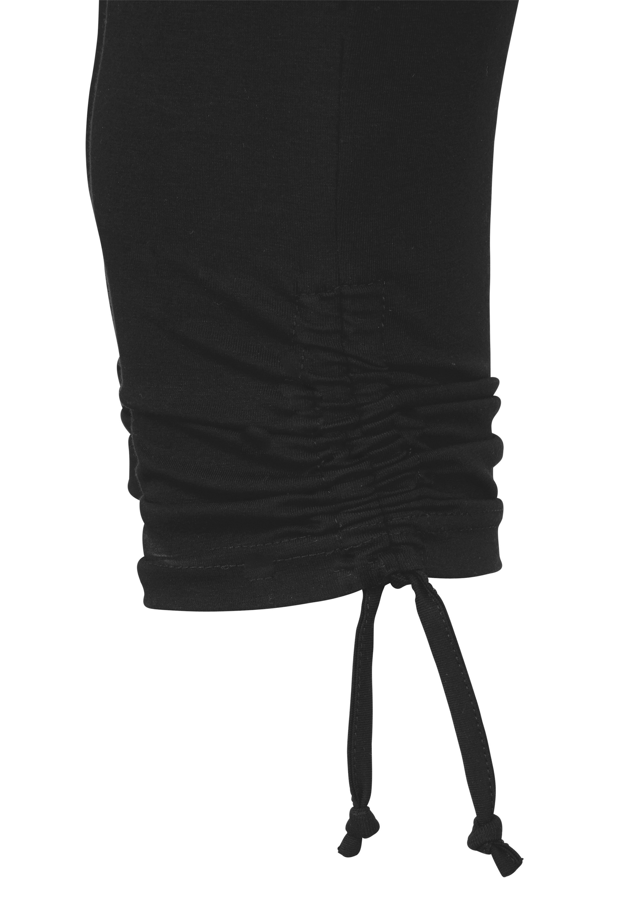 Beachtime Caprileggings  mit Raffung, 7/8-Länge, Basic, Stretch