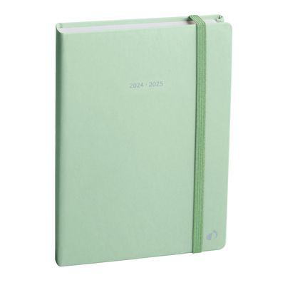 Agenda à élastique Pastel - 1 jour par page - 12 x 17 cm - vert - Quo Vadis