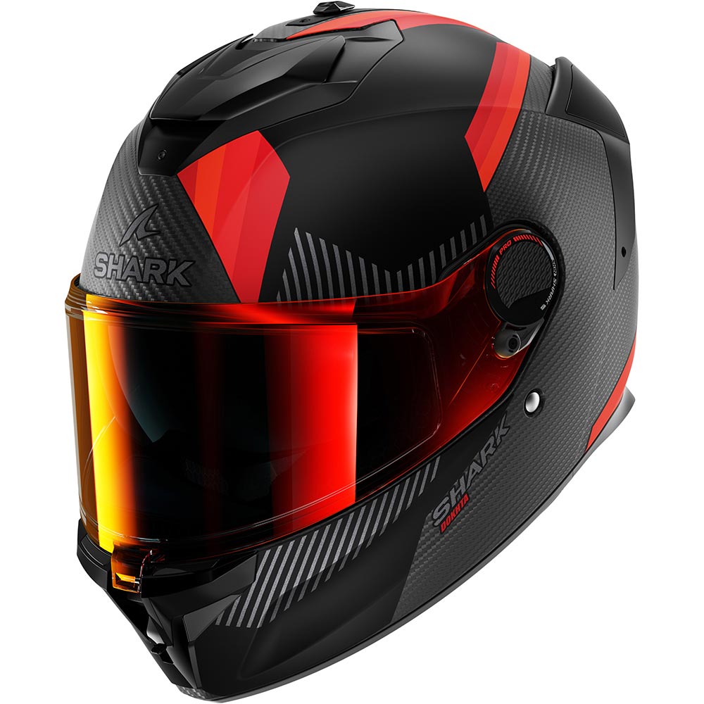 Shark - Casque Spartan GT Pro Dokhta Carbon Noir / Anthracite / Orange / Brillant