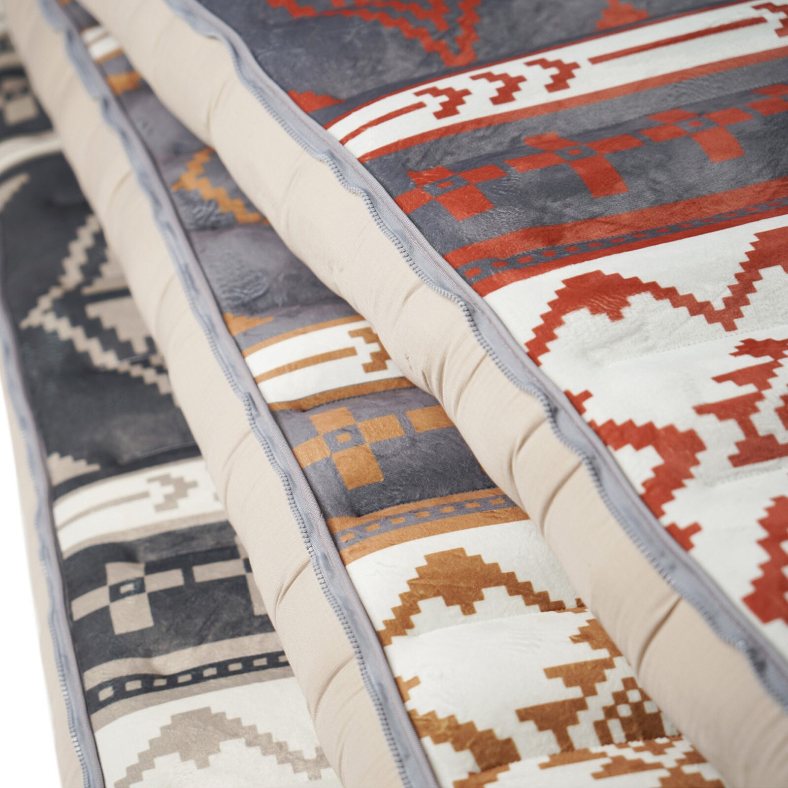 HUMAN COMFORT Luft Bett Chatou Print Isomatte Kasten Matratze Gäste Baumwolle Farbe: braun