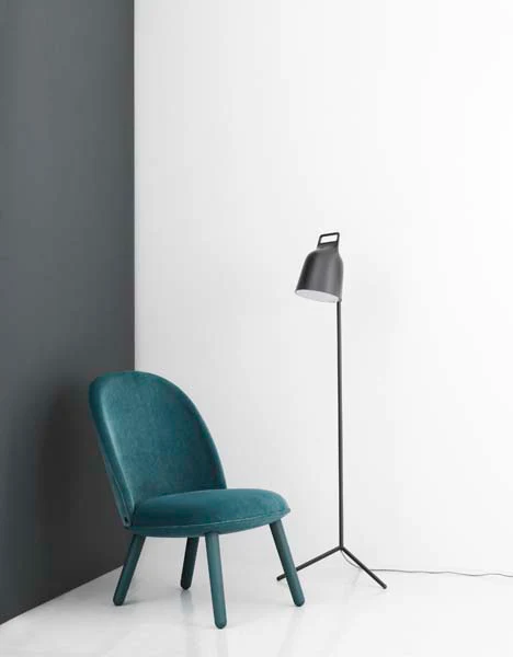 Normann Copenhagen  Stage gulvlampe, grå - H: 122 cm.