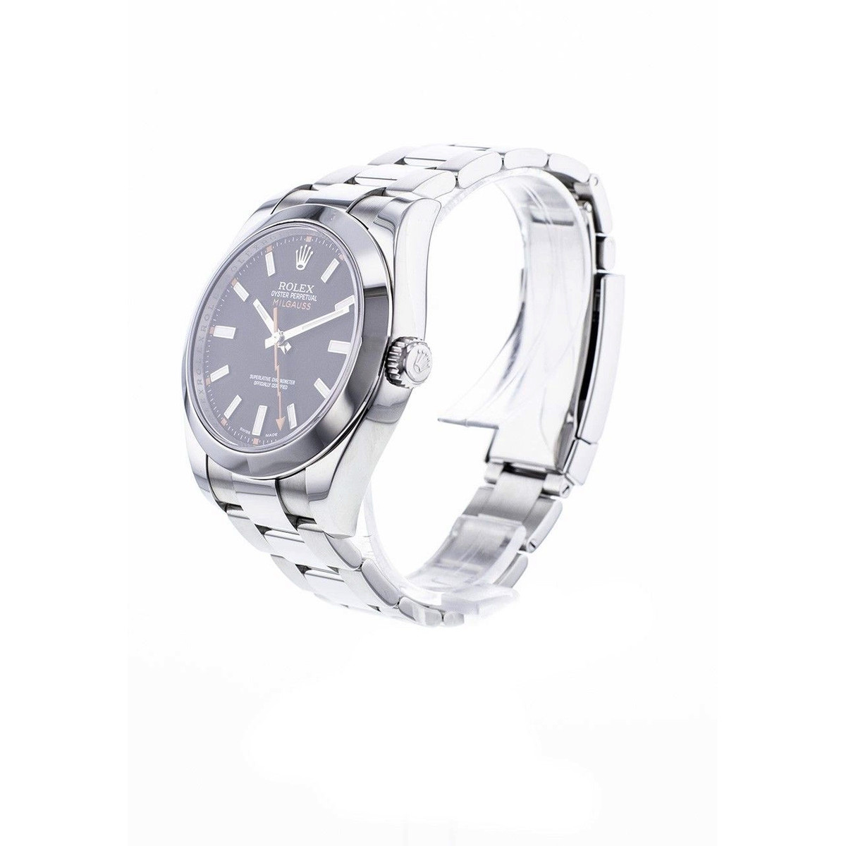Montre d'occasion Rolex Milgauss homme automatique acier