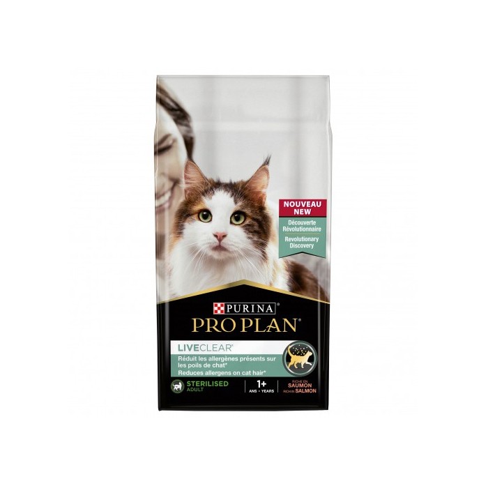 PRO PLAN LiveClear Sterilised Adult au Saumon - Croquettes pour chat