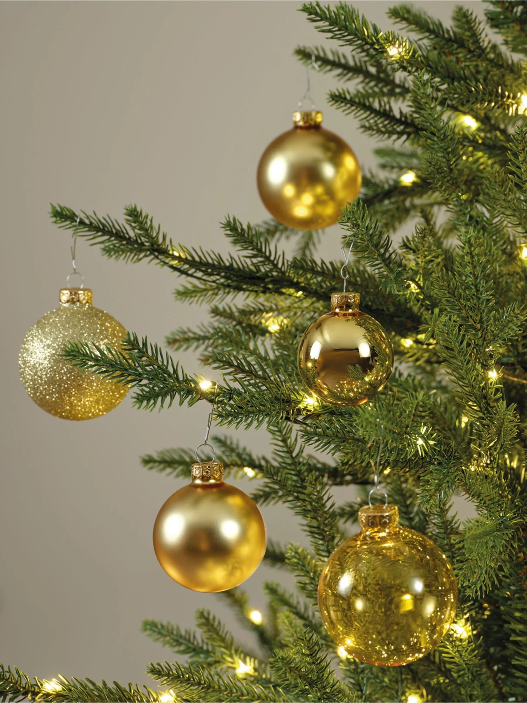 Decoris-verpakking van 21 glazen kerstballen