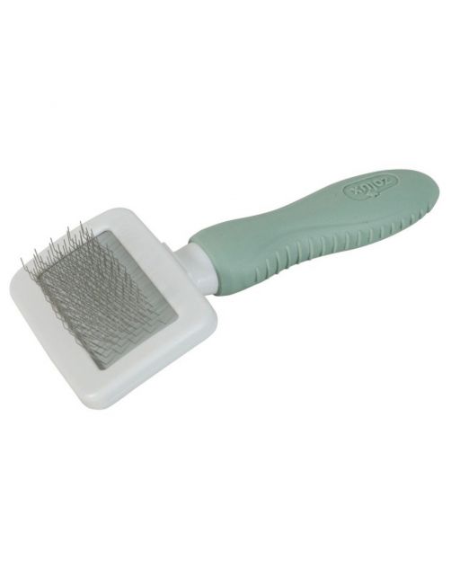 Zolux Rodent Slickerborstel - Vachtborstel - 60x30x137 mm Groen Wit