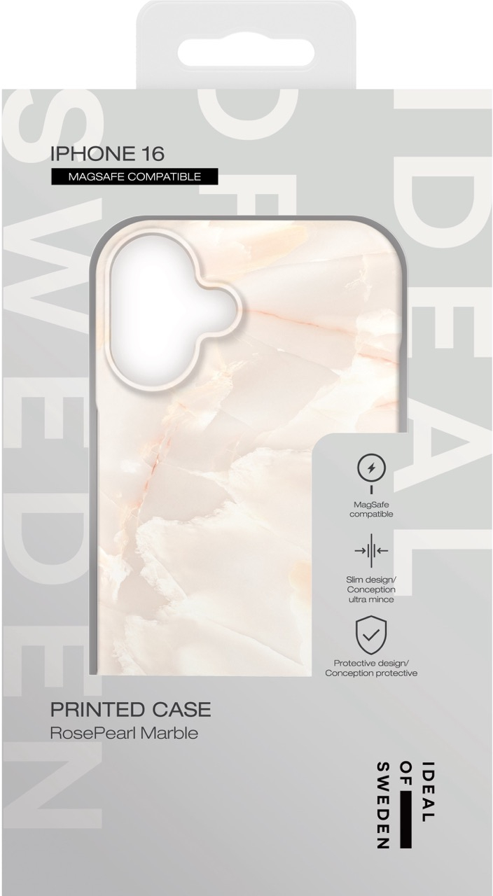 iPhone 16 MagSafe Hardcase Hülle Recycled (IDFCMS-I2461-257) - Rose Pearl Marble