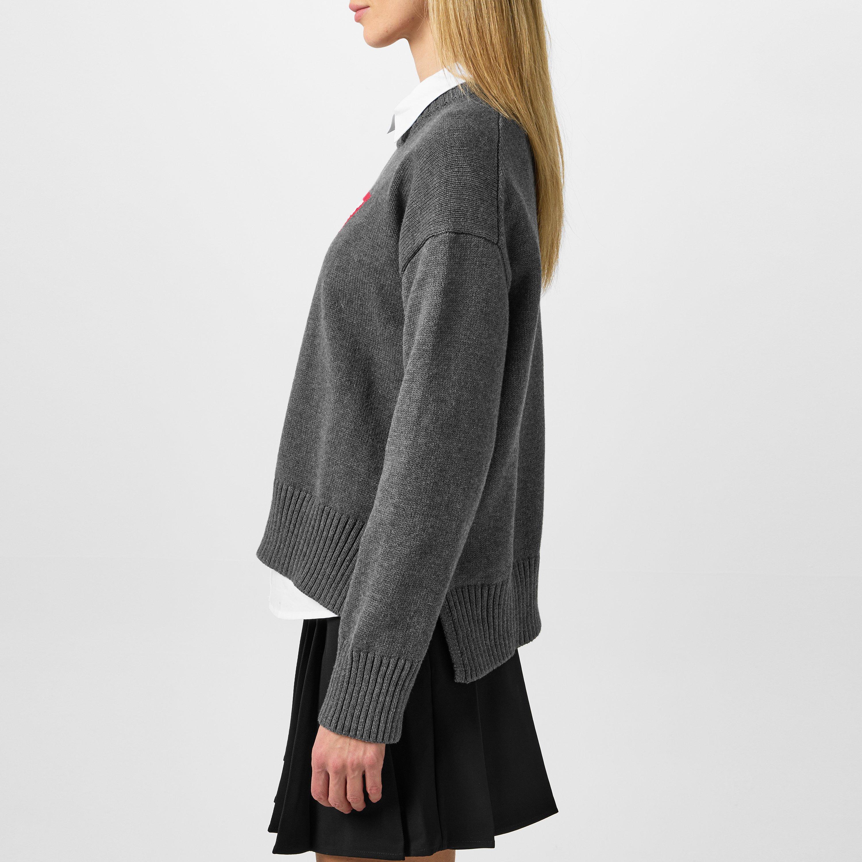 Guess Triangle Knit Crewneck Jumper