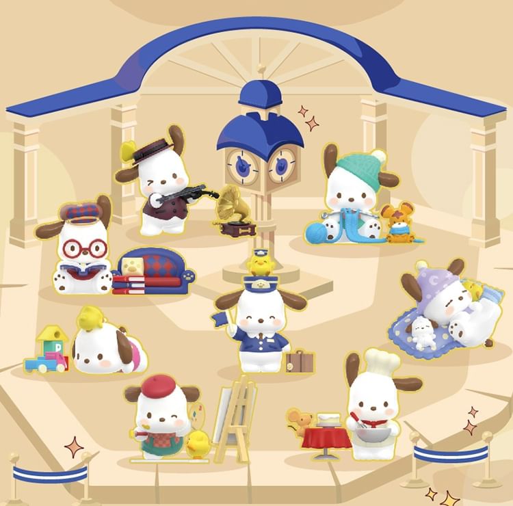 TOPTOY - Pochacco Characters - Time Train Series Figuren (9 Types) (Blind Box)