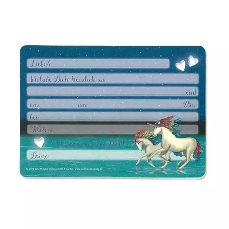 Lutz Mauder TapirElla Glitzer Stanzkarten Einladungs-Set Ballerina