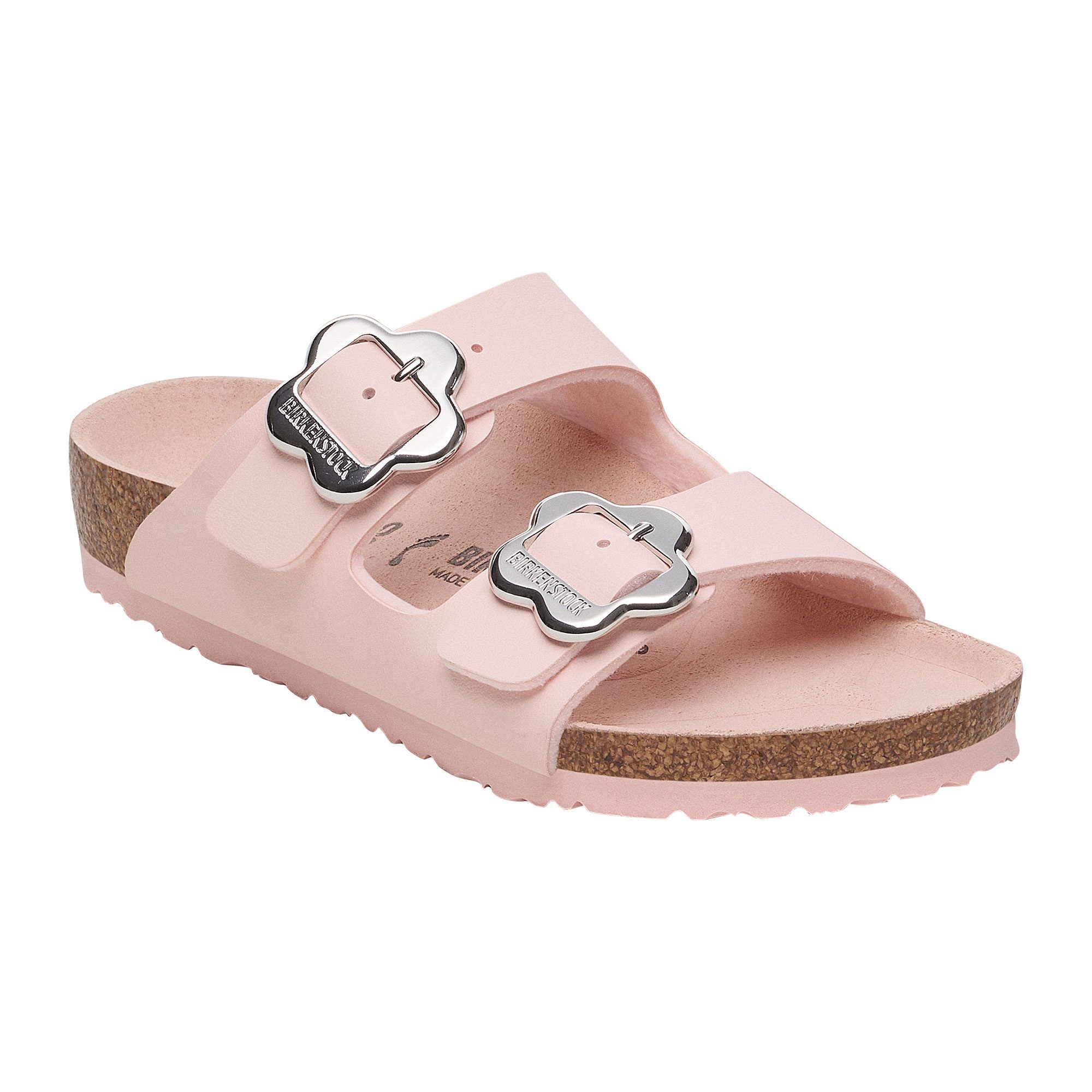 Birkenstock Arizona Flower Buckle Birko-Flor® Sandalen Kinder light rose