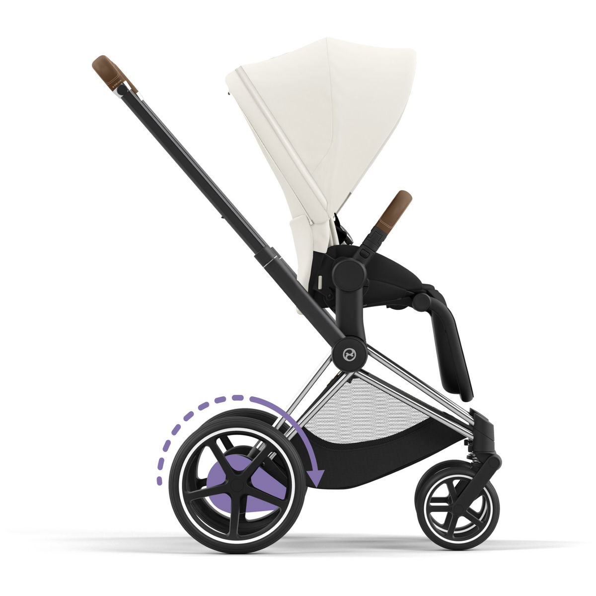 CYBEXCYBEX   ePriam 2.0 Chrome Brown Kombikinderwagen off white light beige