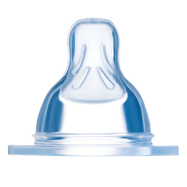 2 tétines anatomiques Débit 1 Lent Silicone - MAM