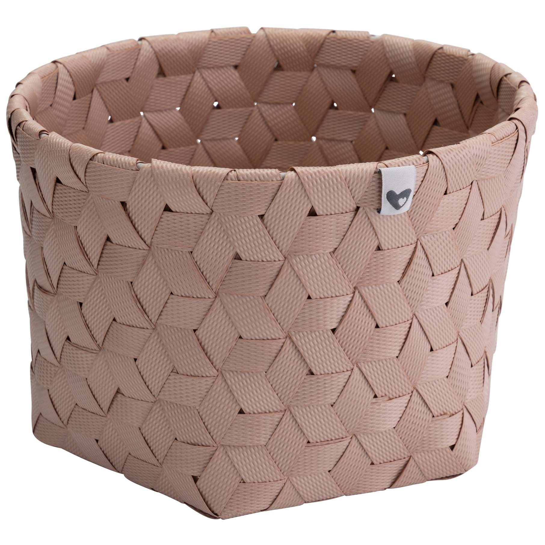 Prenatal mandje rond hexagon roze