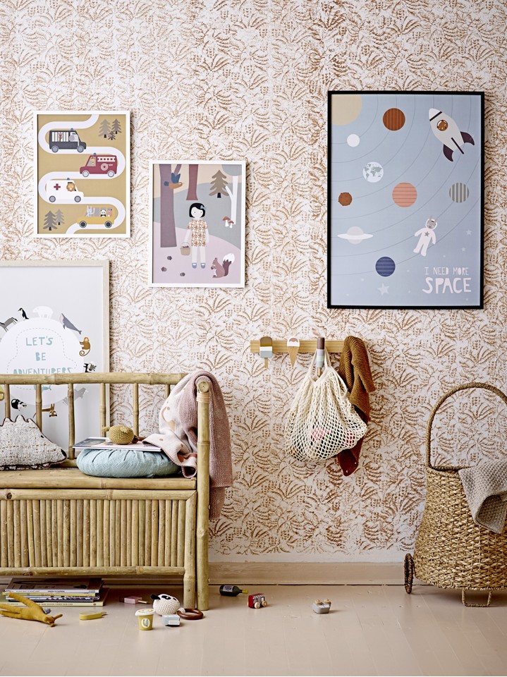 Bloomingville MINI - Zyon Knagerække - Brun