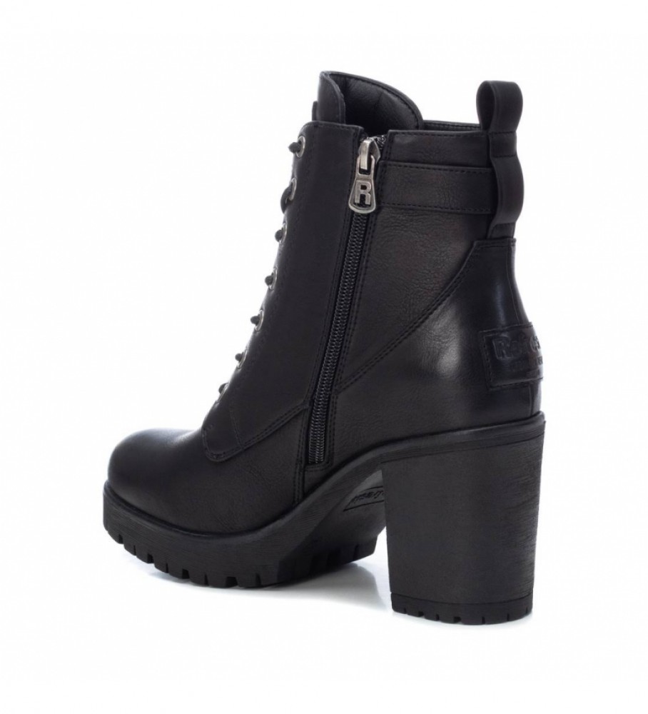 Botas de cano curto Refresh 072387 pretas - Altura do salto: 9 cm -