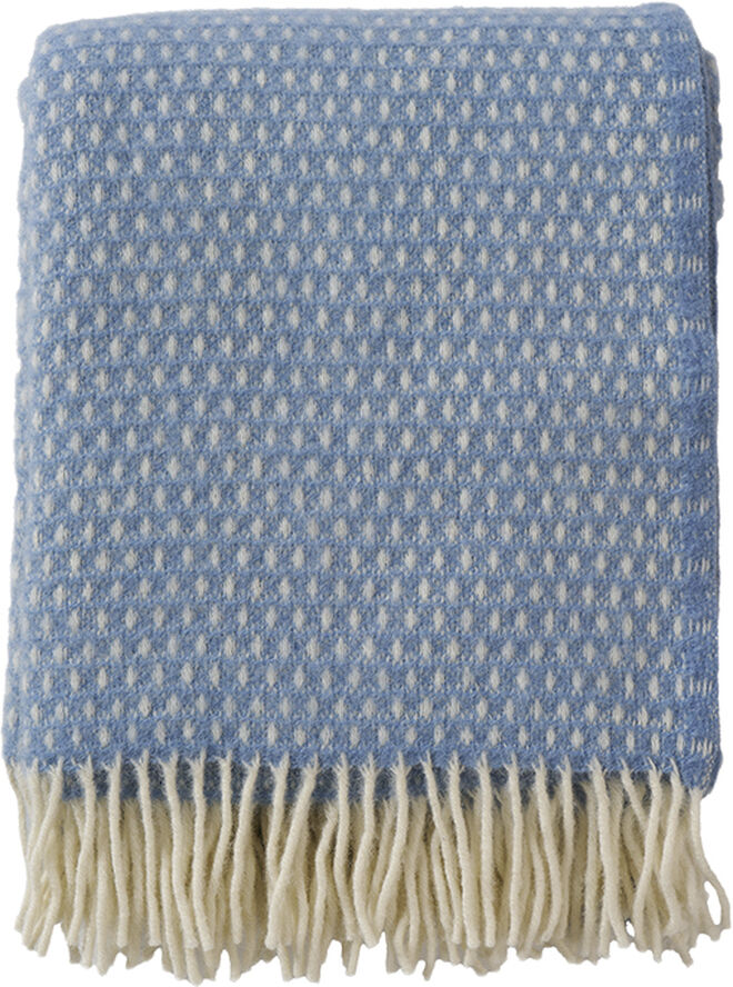 Klippan Uldplaid Dots blue bizzard
