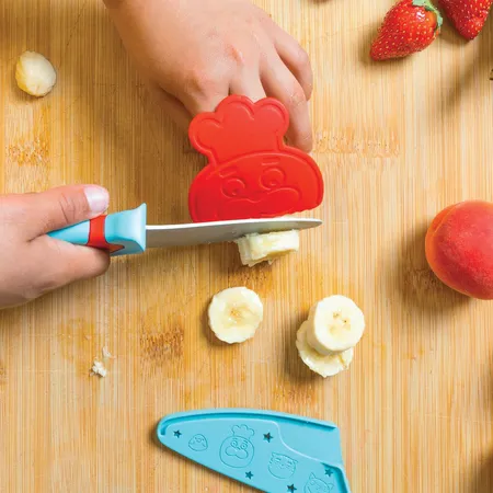 Chefclub Messer für Kinder Blau & Rot