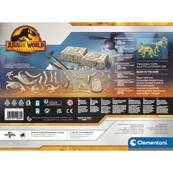 Jurassic World Triceratops Velociraptor