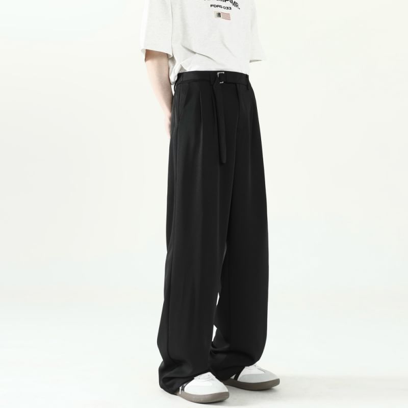 VEAZ - Hoge taille effen wijde broek