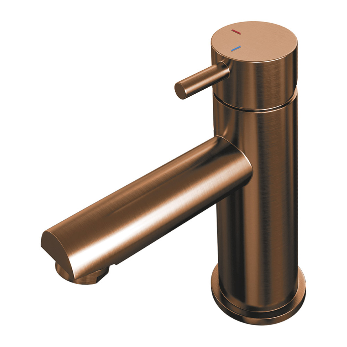 Brauer Copper Edition ColdStart wastafelkraan energy-saving model B koper geborsteld PVD