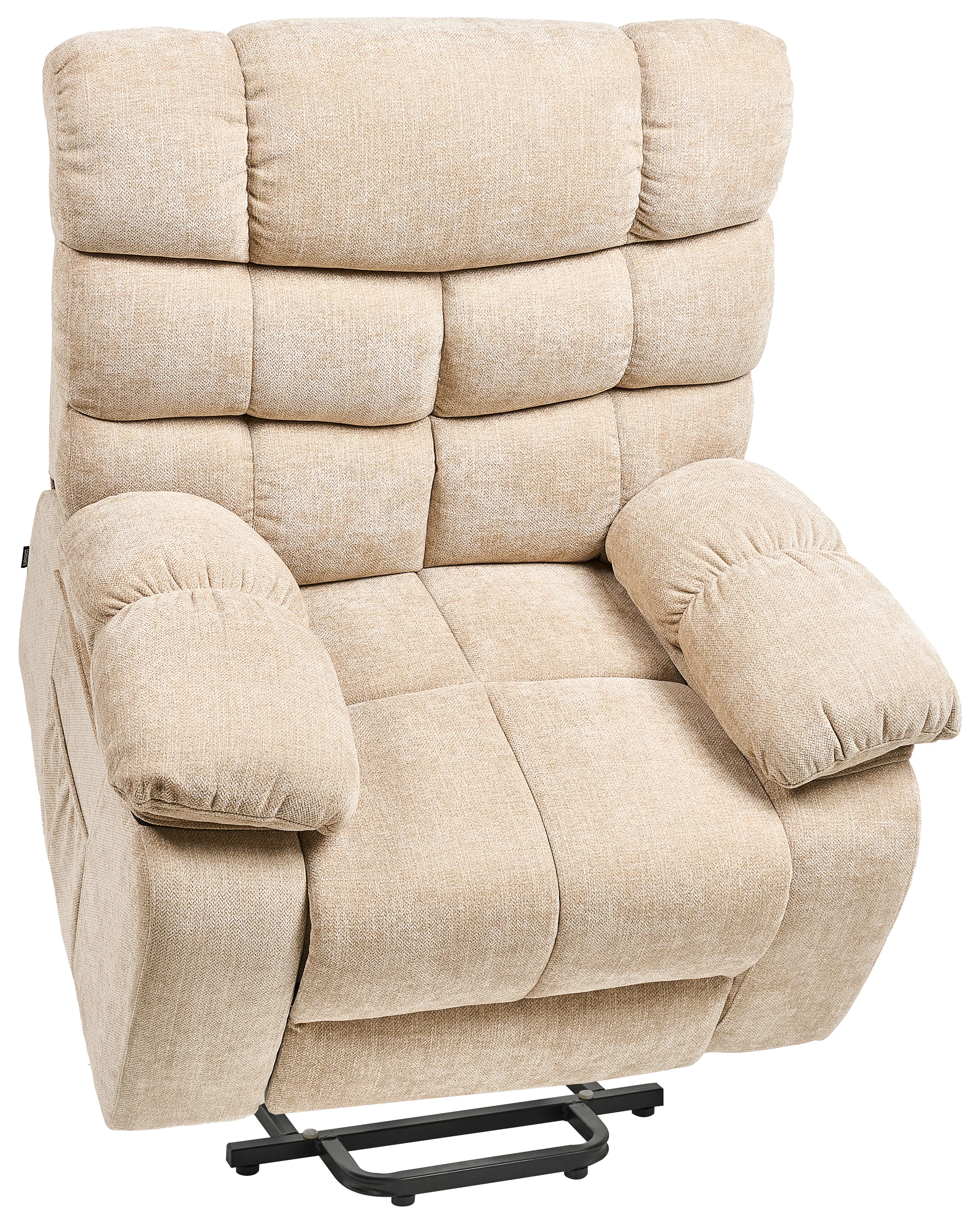 Elektrische relaxfauteuil ARES inclusief voetensteun Stof Beige