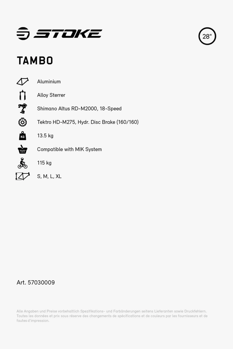 Stoke Tambo 28 Citybike 2024